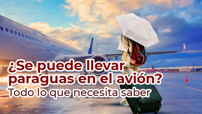 ¿Se puede llevar paraguas en el avión? Todo lo que necesita saber